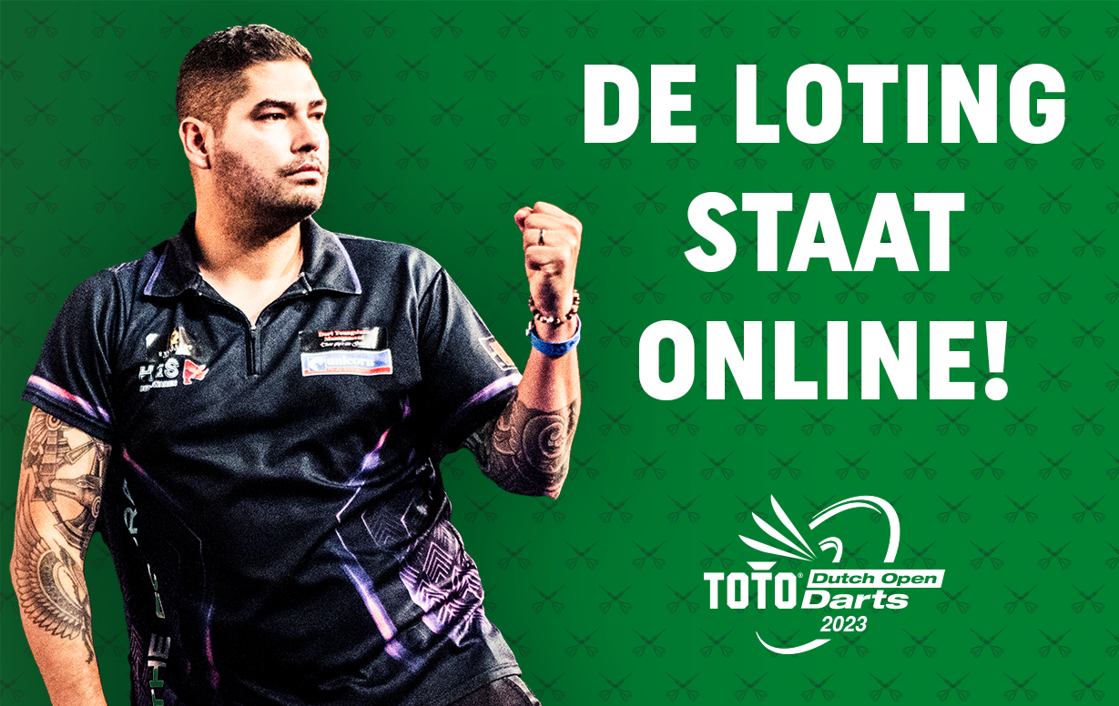 Loting TOTO Dutch Open Darts 2023 staat online Nederlandse Darts Bond Loting TOTO Dutch Open Darts 2023 staat online Nederlandse Darts Bond
