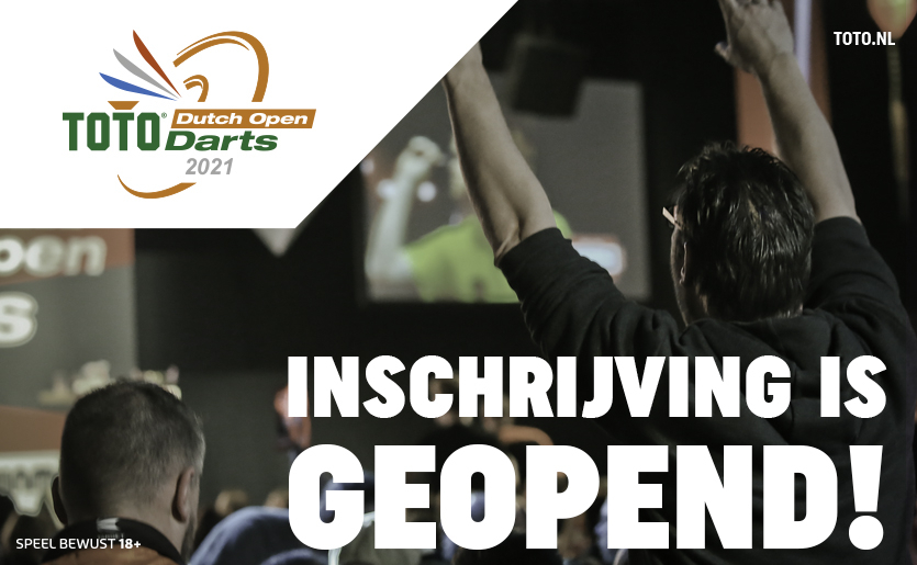 Inschrijving Dutch Open Darts is open Nederlandse Darts Bond Inschrijving Dutch Open Darts is open Nederlandse Darts Bond